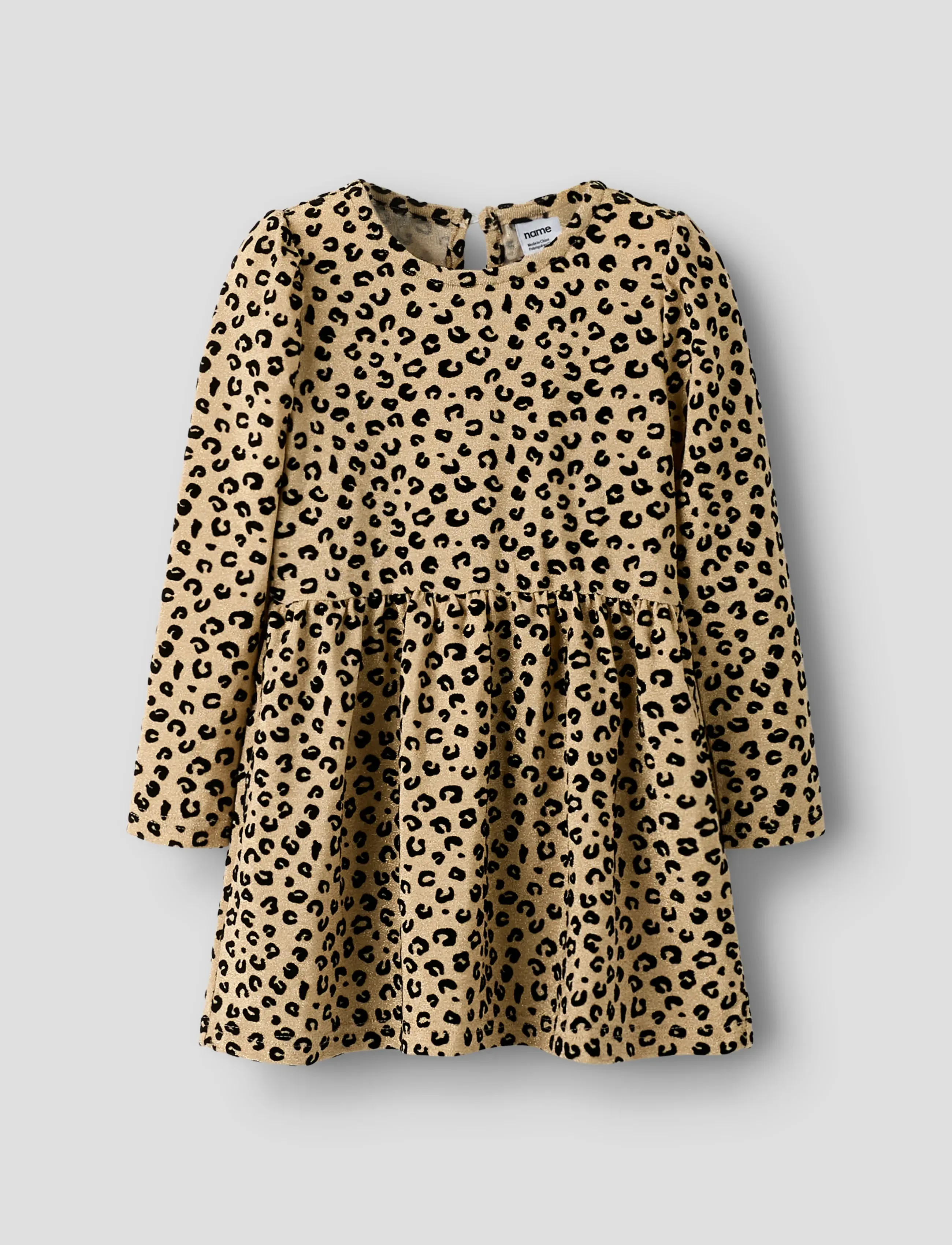 name it Nmfrebekka Ls Dress, 80, Casual Dresses, Beige - Long-sleeved Kinder