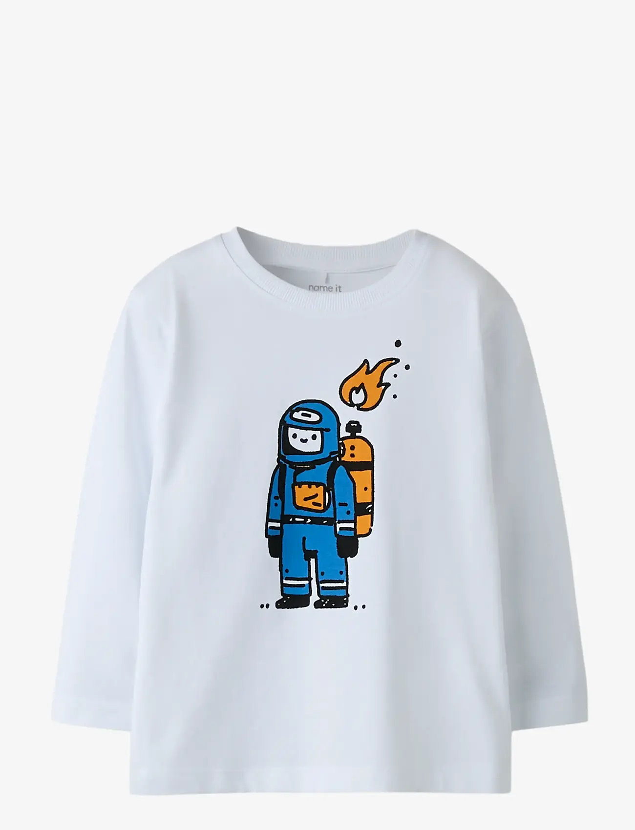name it - NMMRONNI LS NREG TOP - langärmelig - bright white - 0