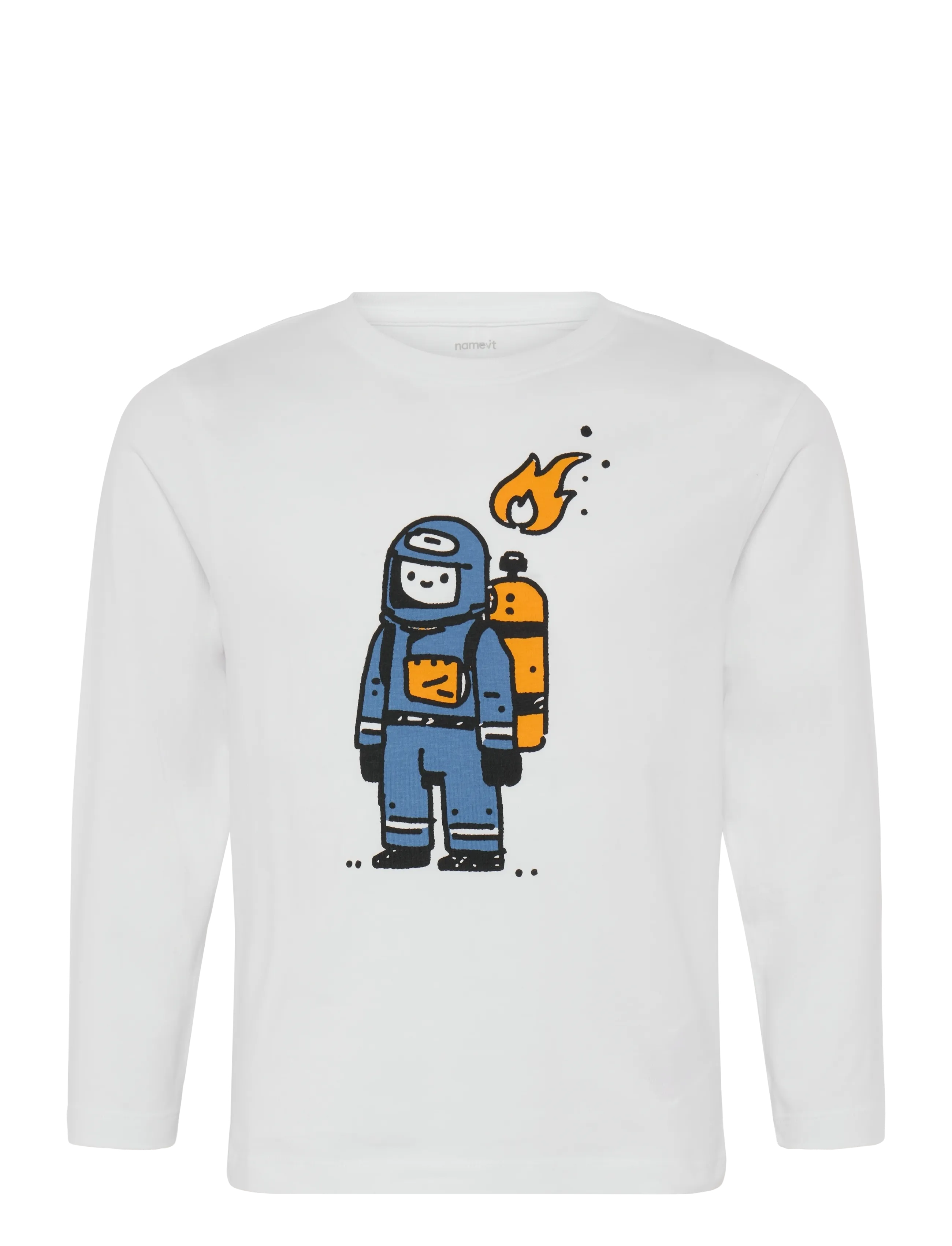 name it NMMRONNI LS NREG TOP - Langärmelig - BRIGHT WHITE / white