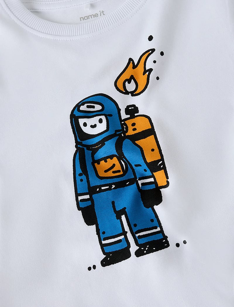 name it - NMMRONNI LS NREG TOP - langärmelig - bright white - 3