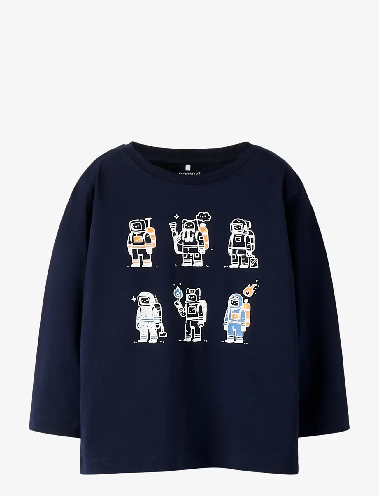 name it - NMMRONNI LS NREG TOP - langærmede t-shirts - evening blue - 0