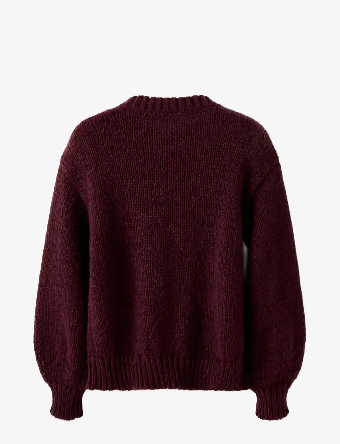 name it - NKFROXANNE LS KNIT CARD - cardigans - burgundy - 2