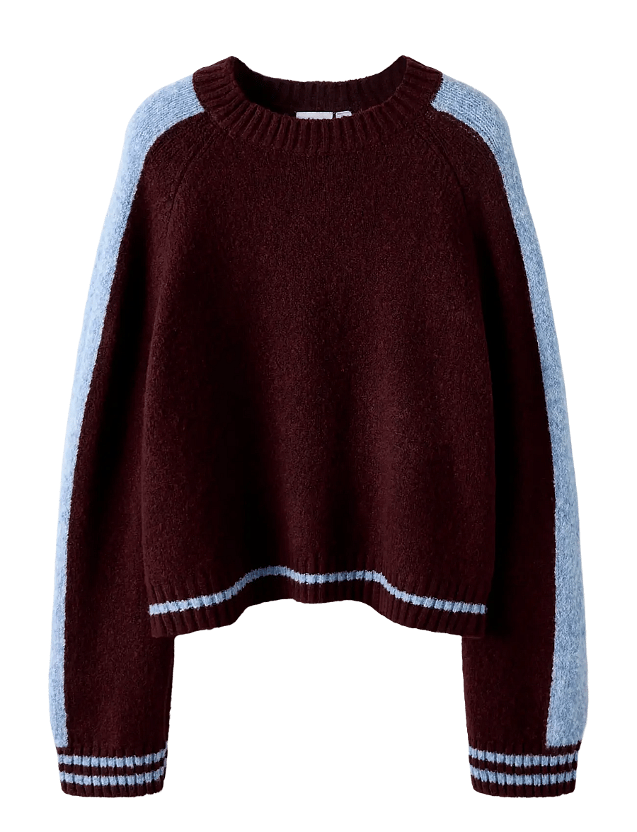 name it - NKFRANIA LS KNIT - pulls - burgundy - 0
