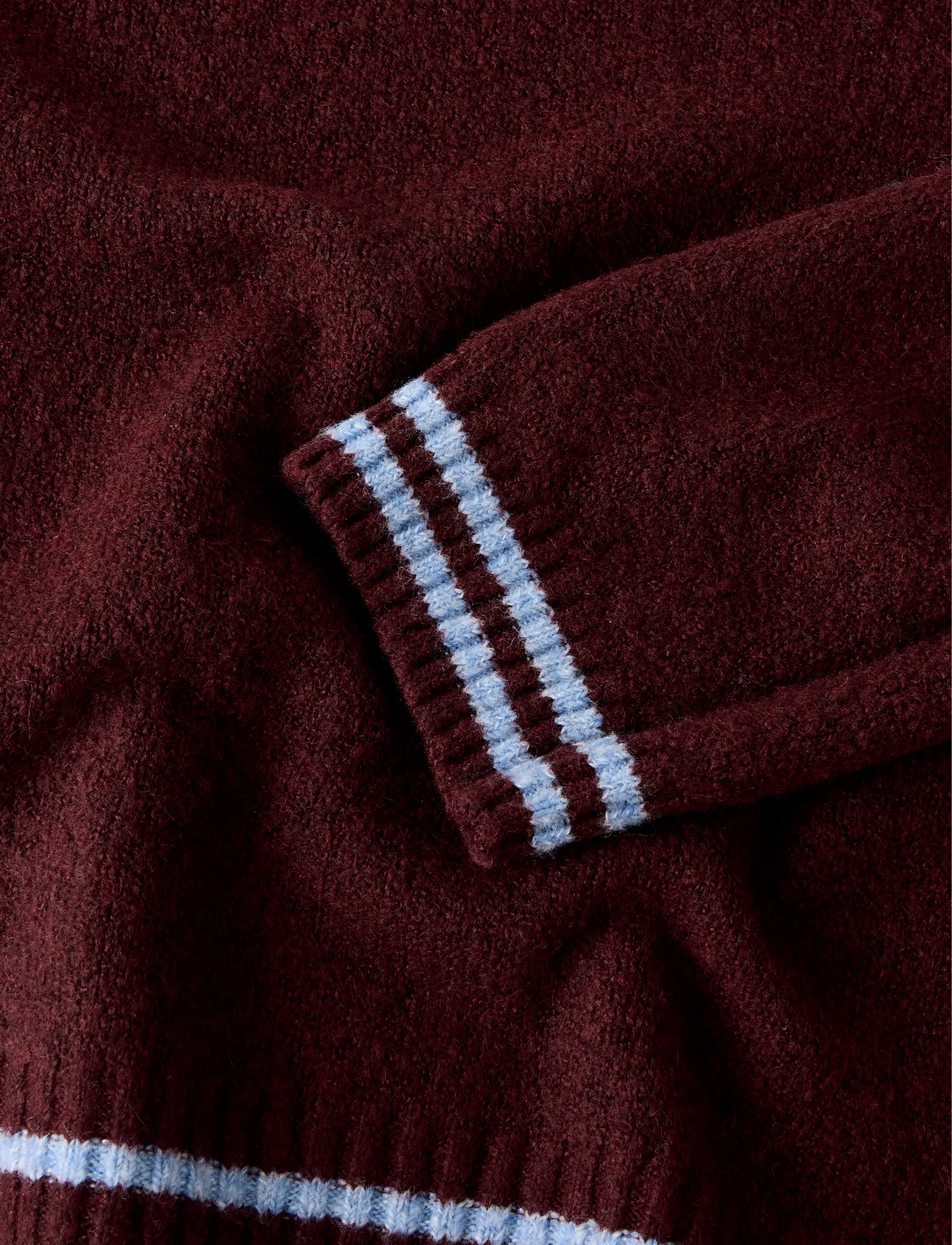 name it - NKFRANIA LS KNIT - pulls - burgundy - 5