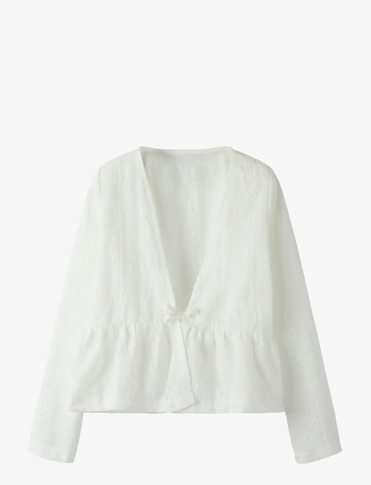 name it - NKFKARLINA LS SHIRT - långärmade skjortor - bright white - 0