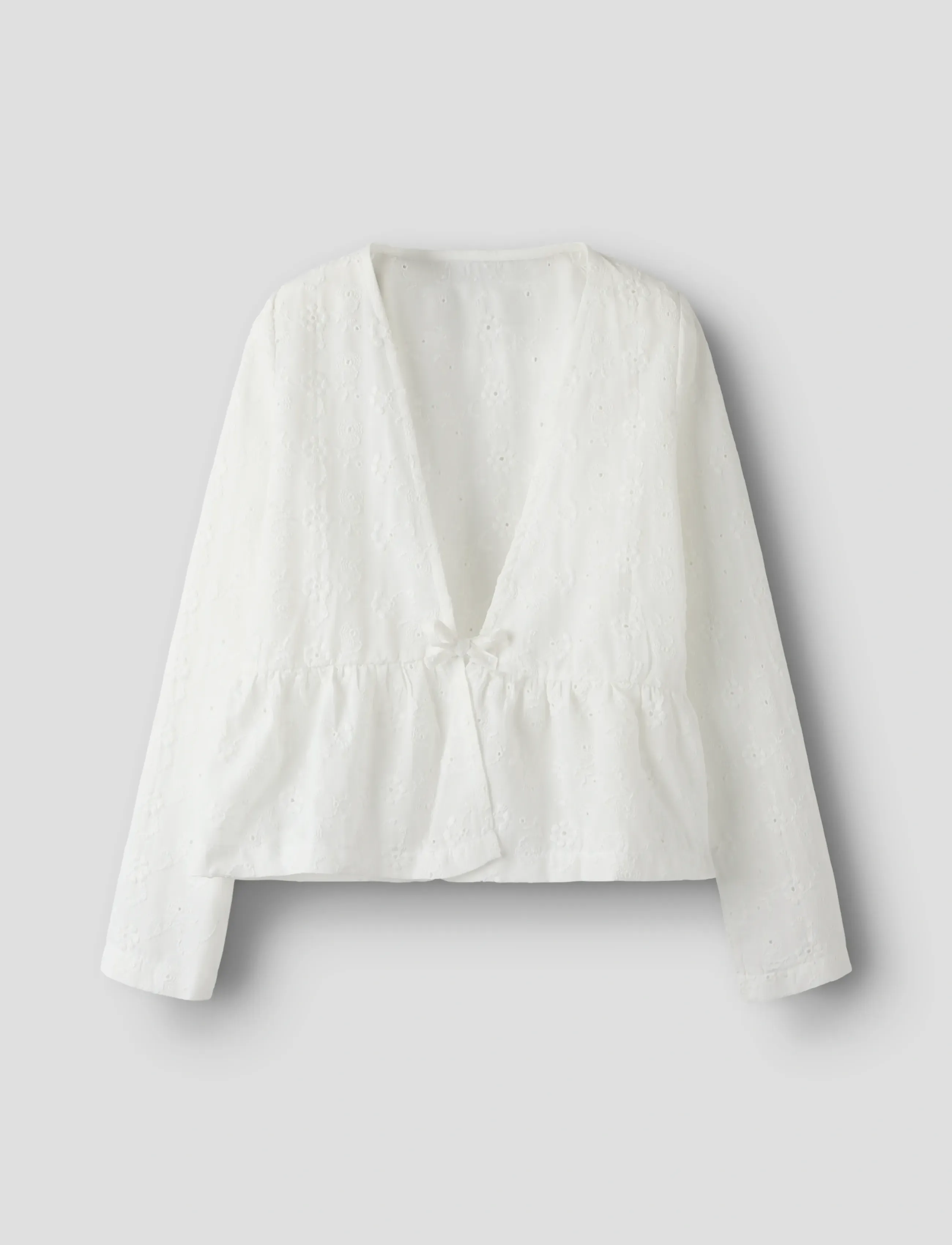 name it NKFKARLINA LS SHIRT - Oberteile - BRIGHT WHITE / white