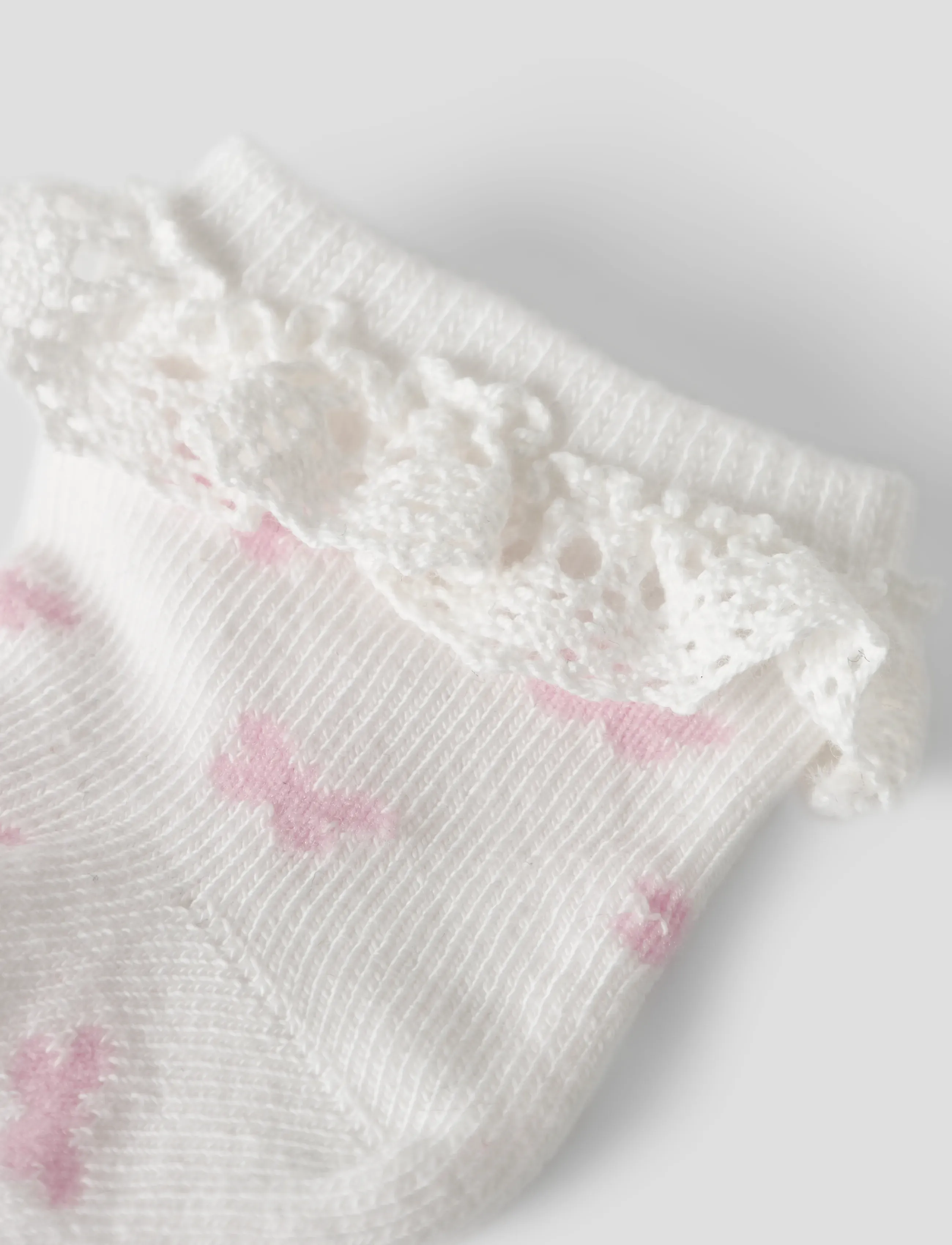 name it - NBFFUTTERFLY SOCK - suvised sooduspakkumised - cloud dancer - 2