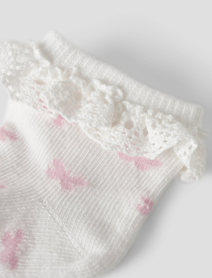 name it - NBFFUTTERFLY SOCK - baby-socken - cloud dancer - 2