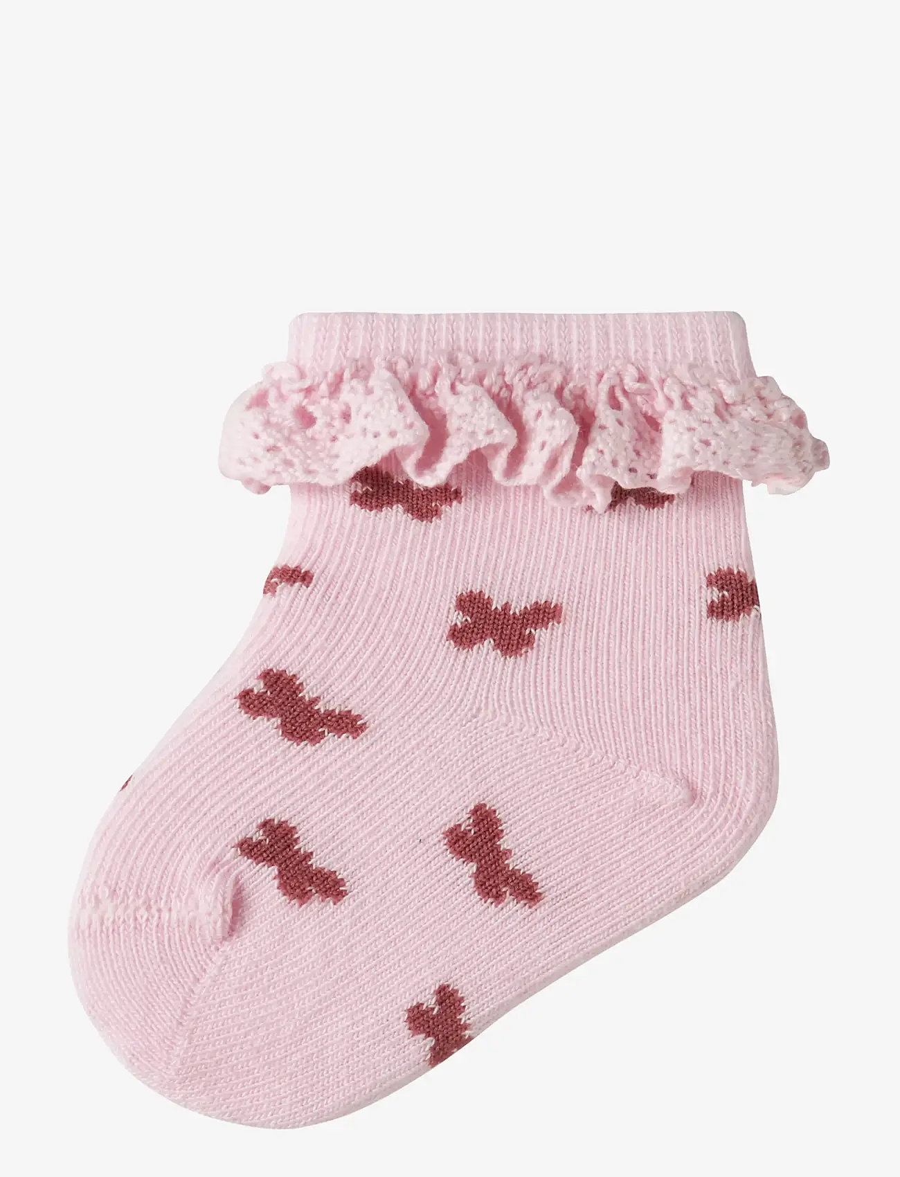 name it - NBFFUTTERFLY SOCK - laveste priser - cradle pink - 0