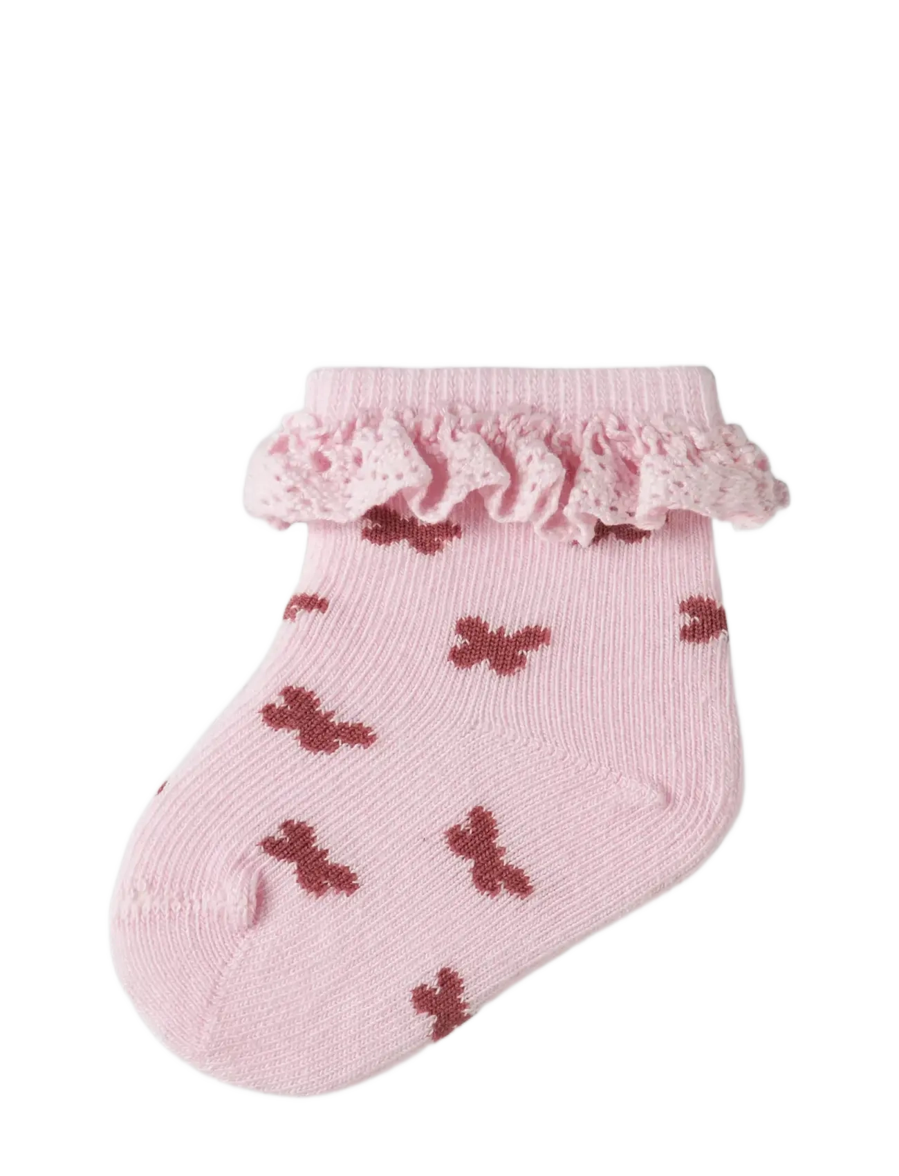 name it - NBFFUTTERFLY SOCK - sommarfynd - cradle pink - 1