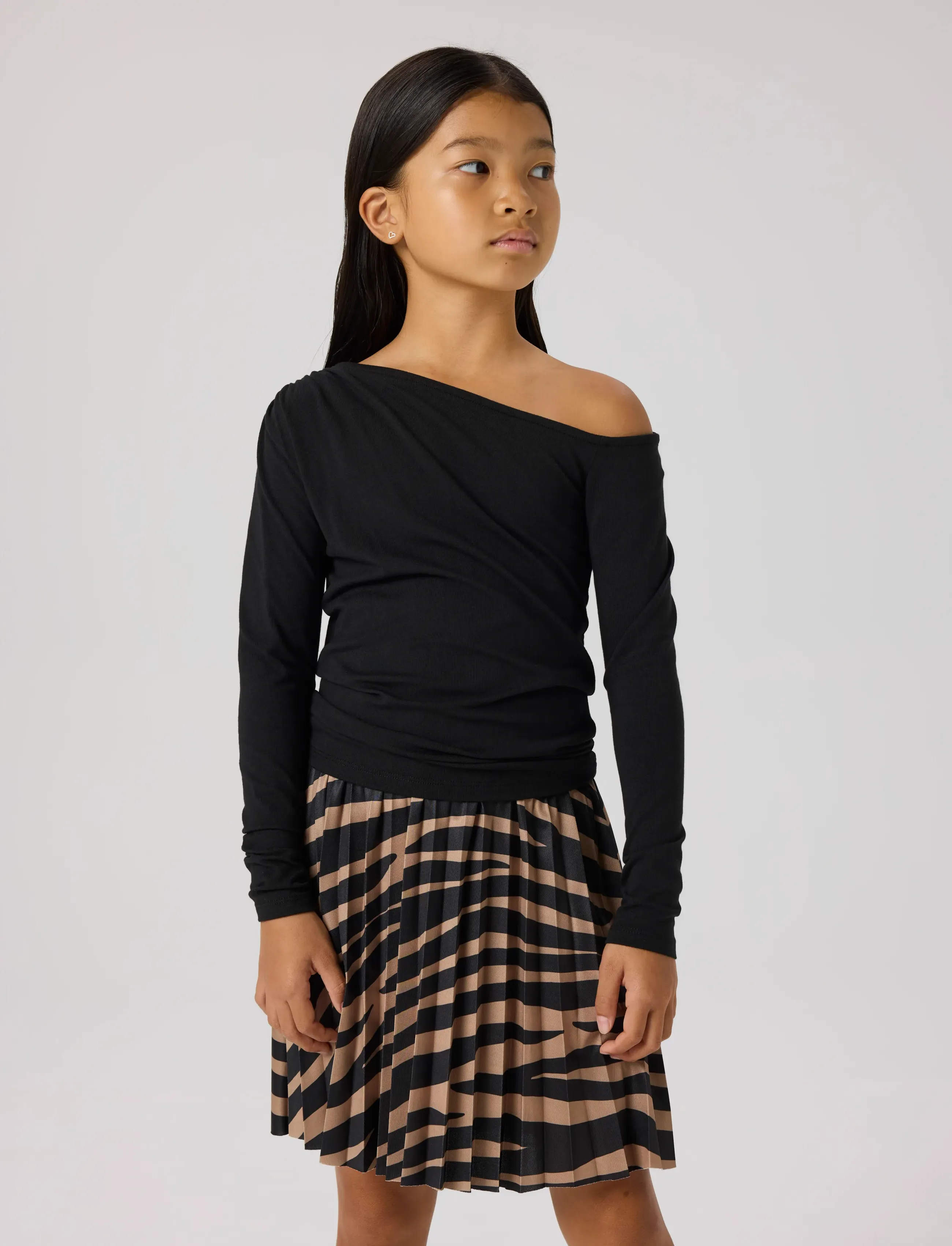 name it - NKFRILANA LS XSL TOP - langærmede t-shirts - black - 4