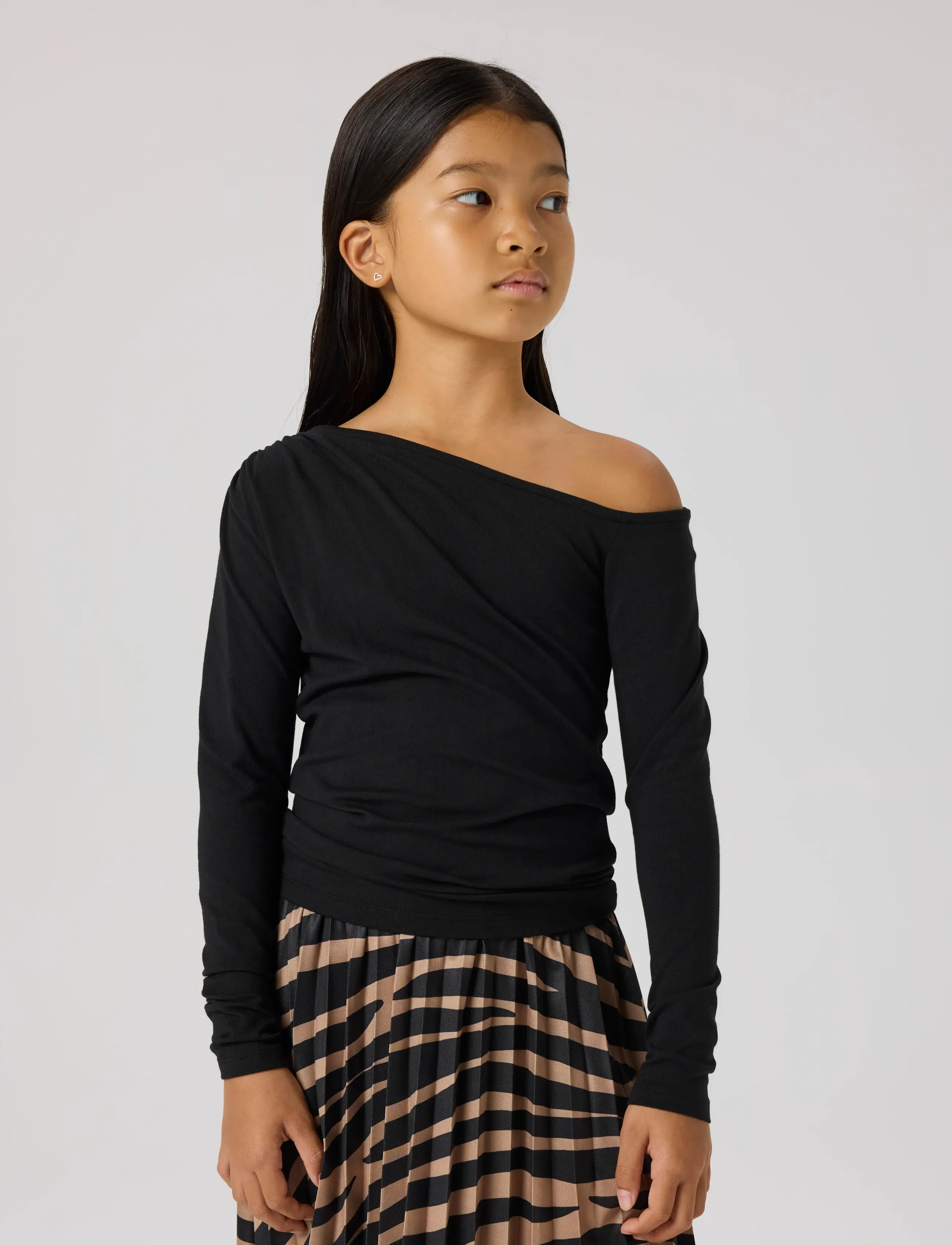 name it - NKFRILANA LS XSL TOP - langærmede t-shirts - black - 5