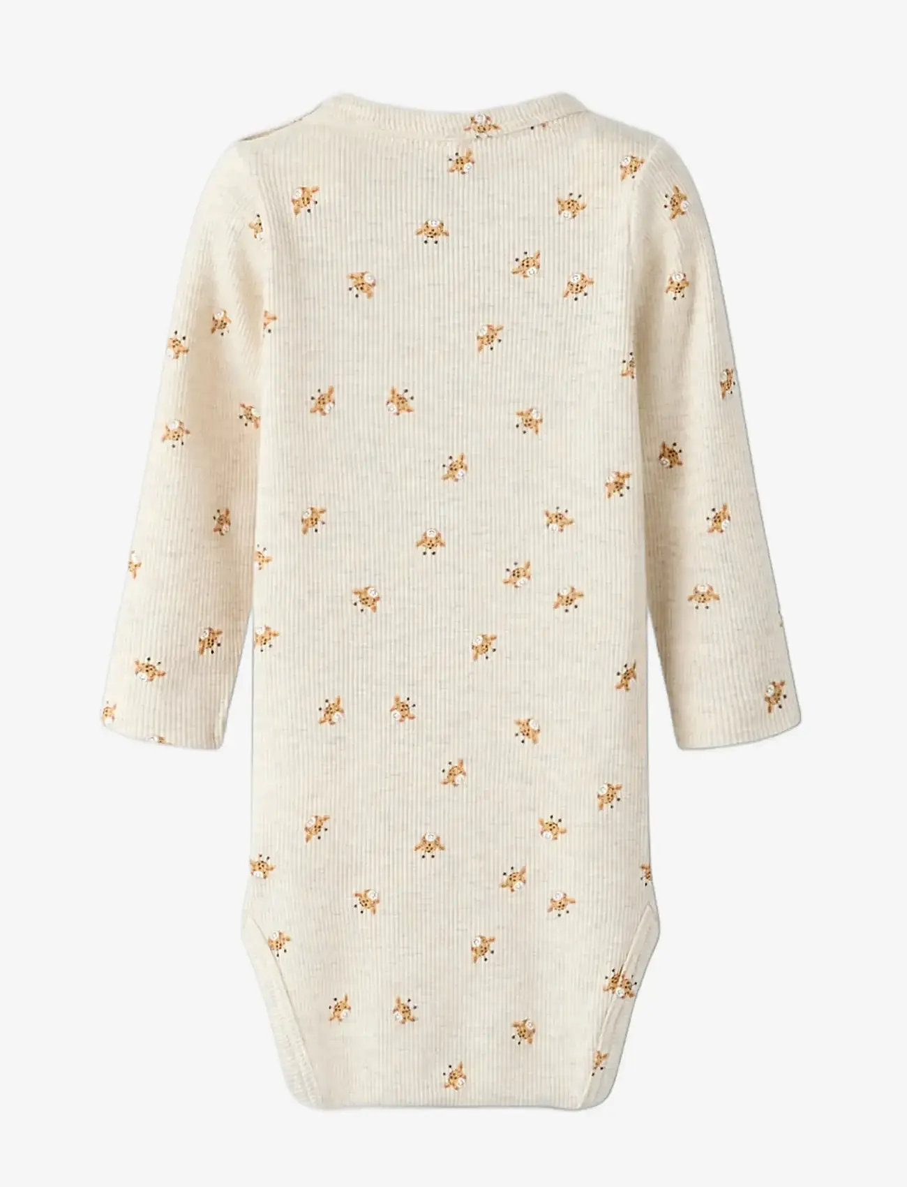 name it - NBNOVI LS XSL BODY - långärmade bodies - peyote melange - 2