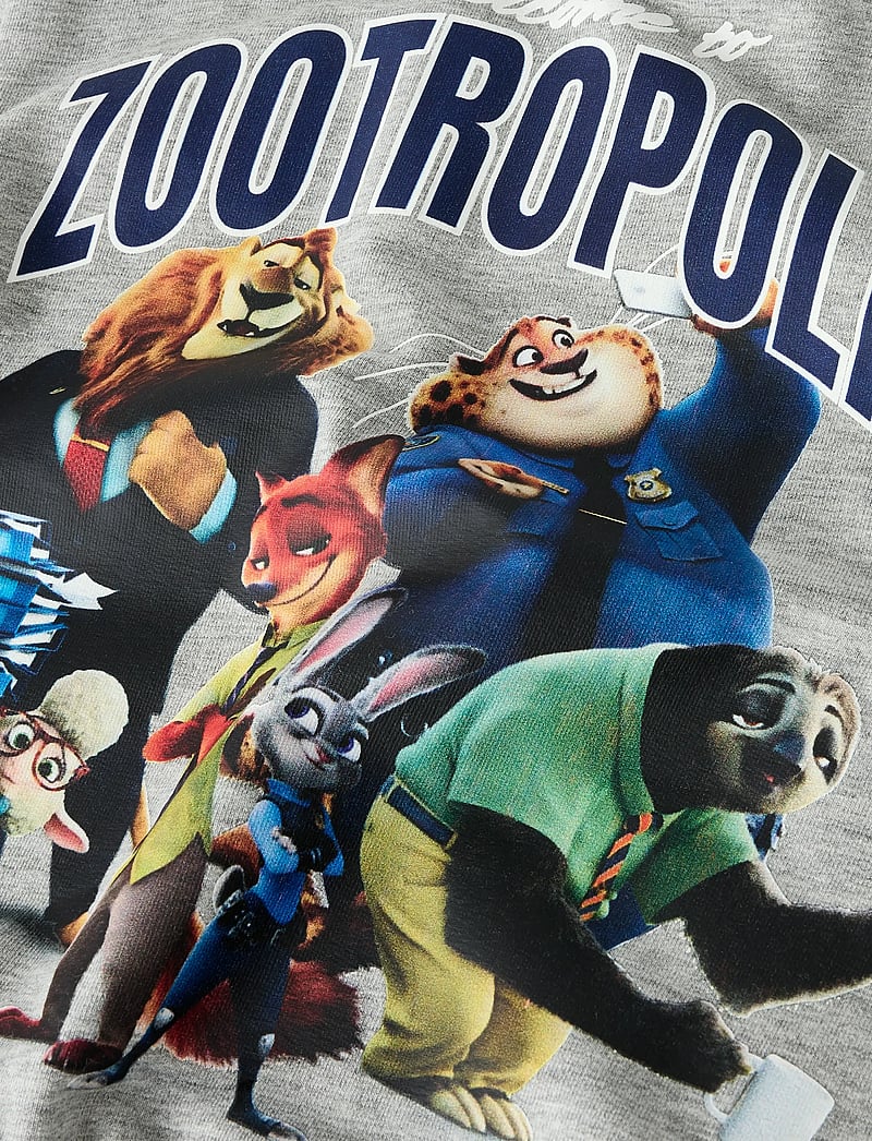 name it - NMMNOEL ZOOTROPOLIS NREG SWEAT BRU WDI - sweatshirts - grey melange - 2