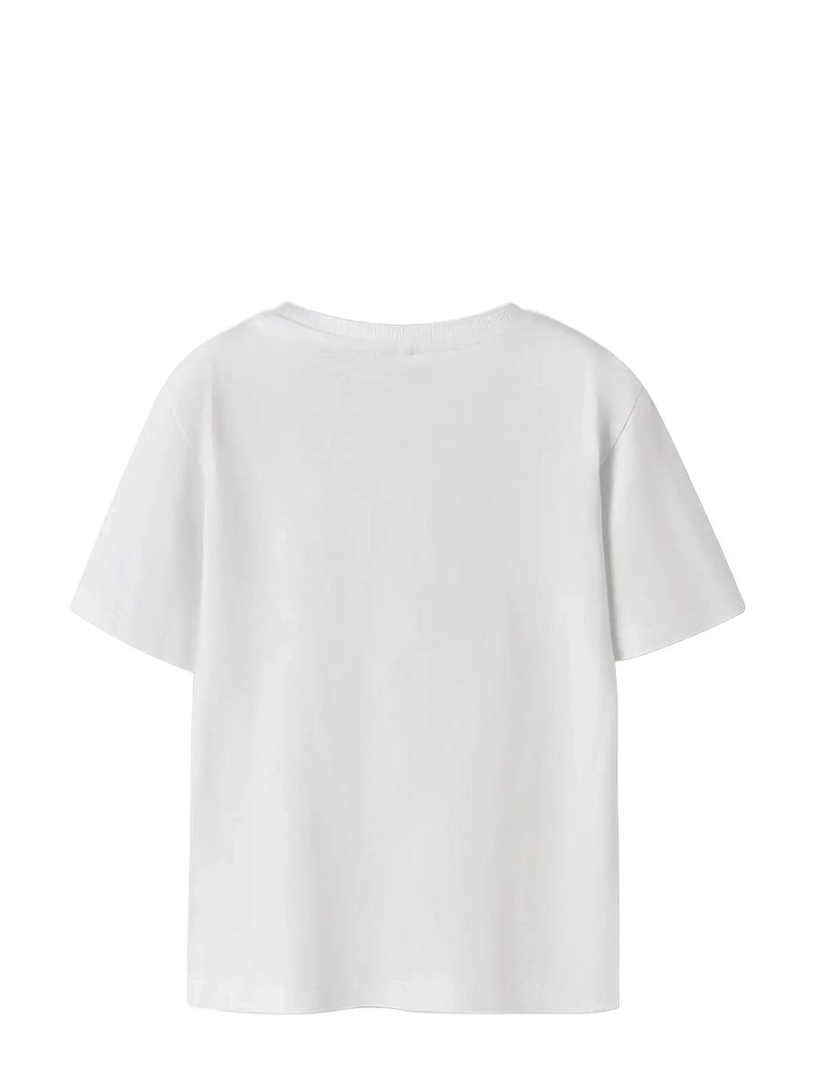 name it - NMMHEATH SS NREG TOP - kurzärmelige - bright white - 1