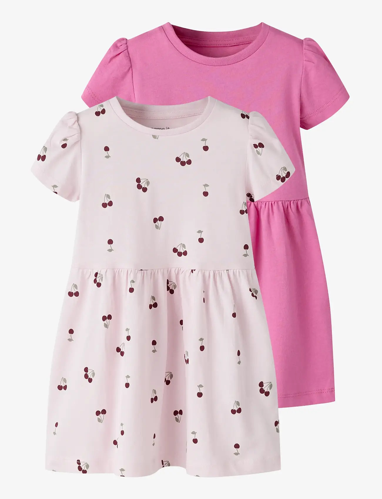 name it - NMFVIVIA SS 2P DRESS NOOS - short-sleeved baby dresses - strawberry moon - 0