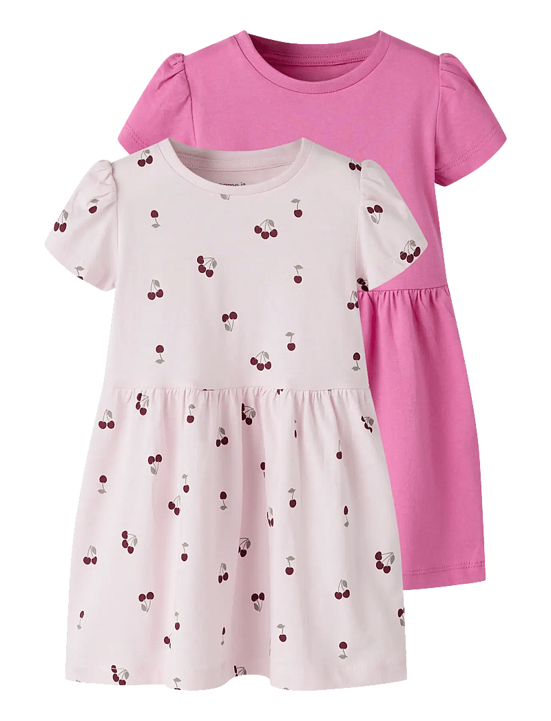 name it - NMFVIVIA SS 2P DRESS NOOS - short-sleeved baby dresses - strawberry moon - 0
