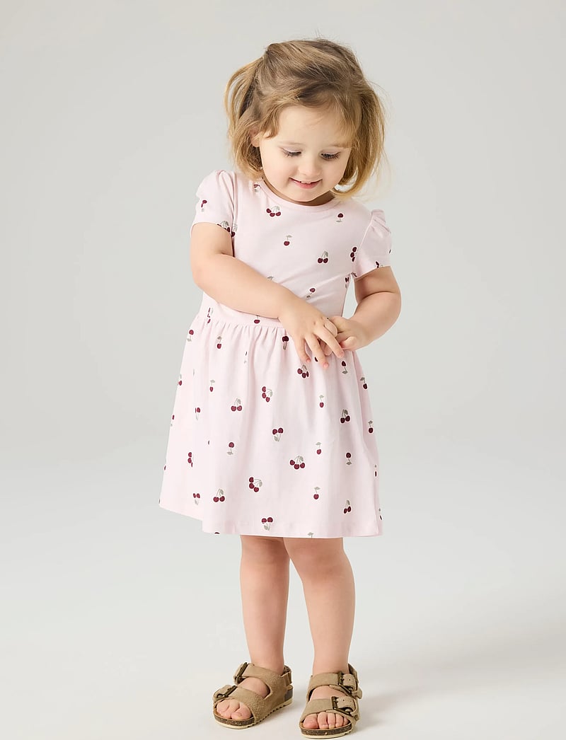 name it - NMFVIVIA SS 2P DRESS NOOS - short-sleeved baby dresses - strawberry moon - 4