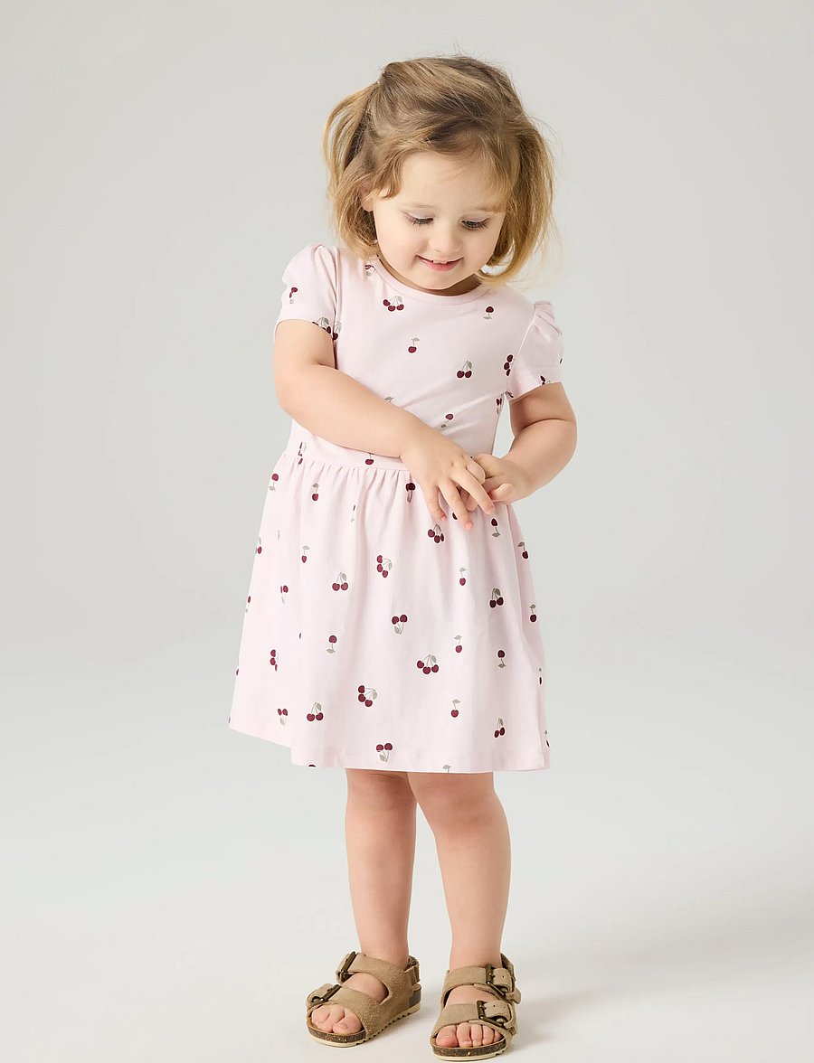 name it - NMFVIVIA SS 2P DRESS NOOS - kortärmade babyklänningar - strawberry moon - 4