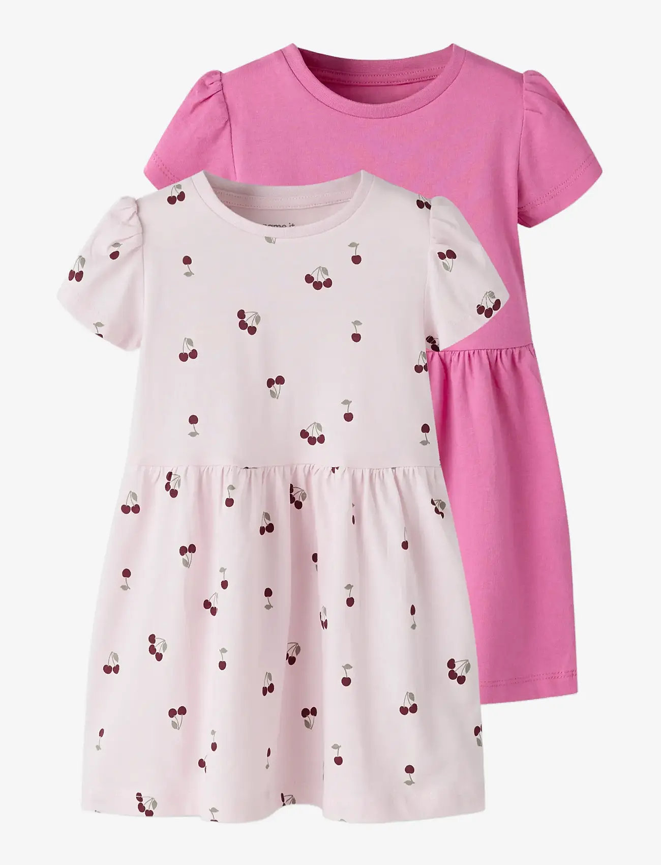name it - NMFVIVIA SS 2P DRESS NOOS - short-sleeved baby dresses - strawberry moon - 2