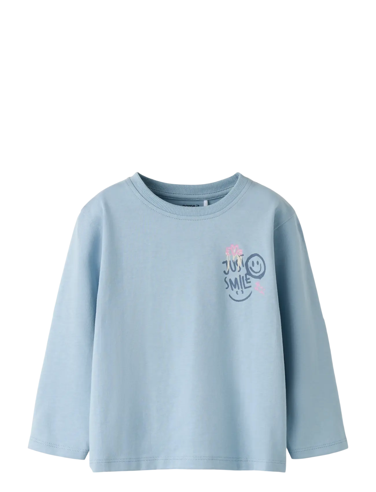 name it NMFRILANAS LS NREG TOP - Overdele - BLUE FOG / blue