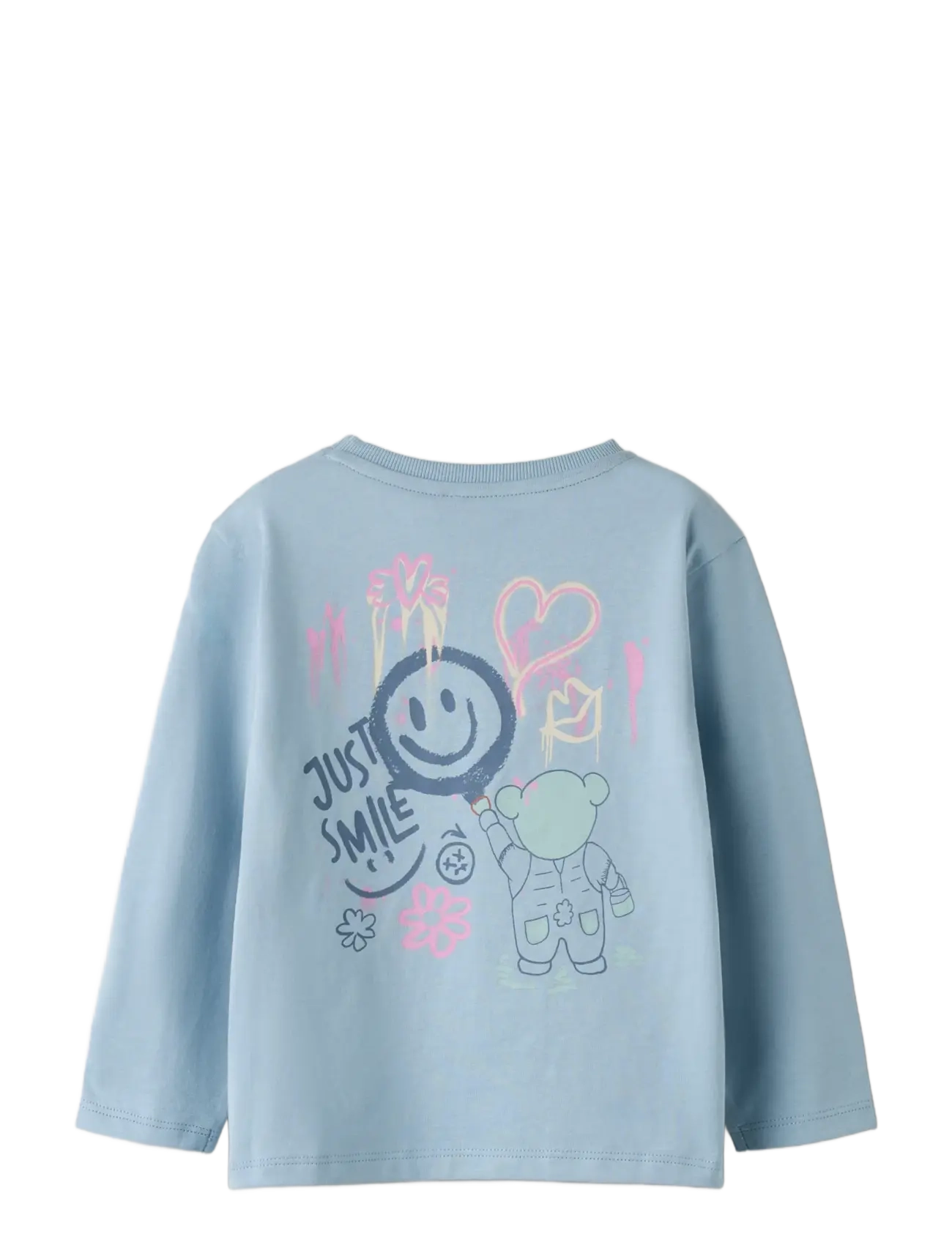 name it - NMFRILANAS LS NREG TOP - t-krekli ar garām piedurknēm - blue fog - 1