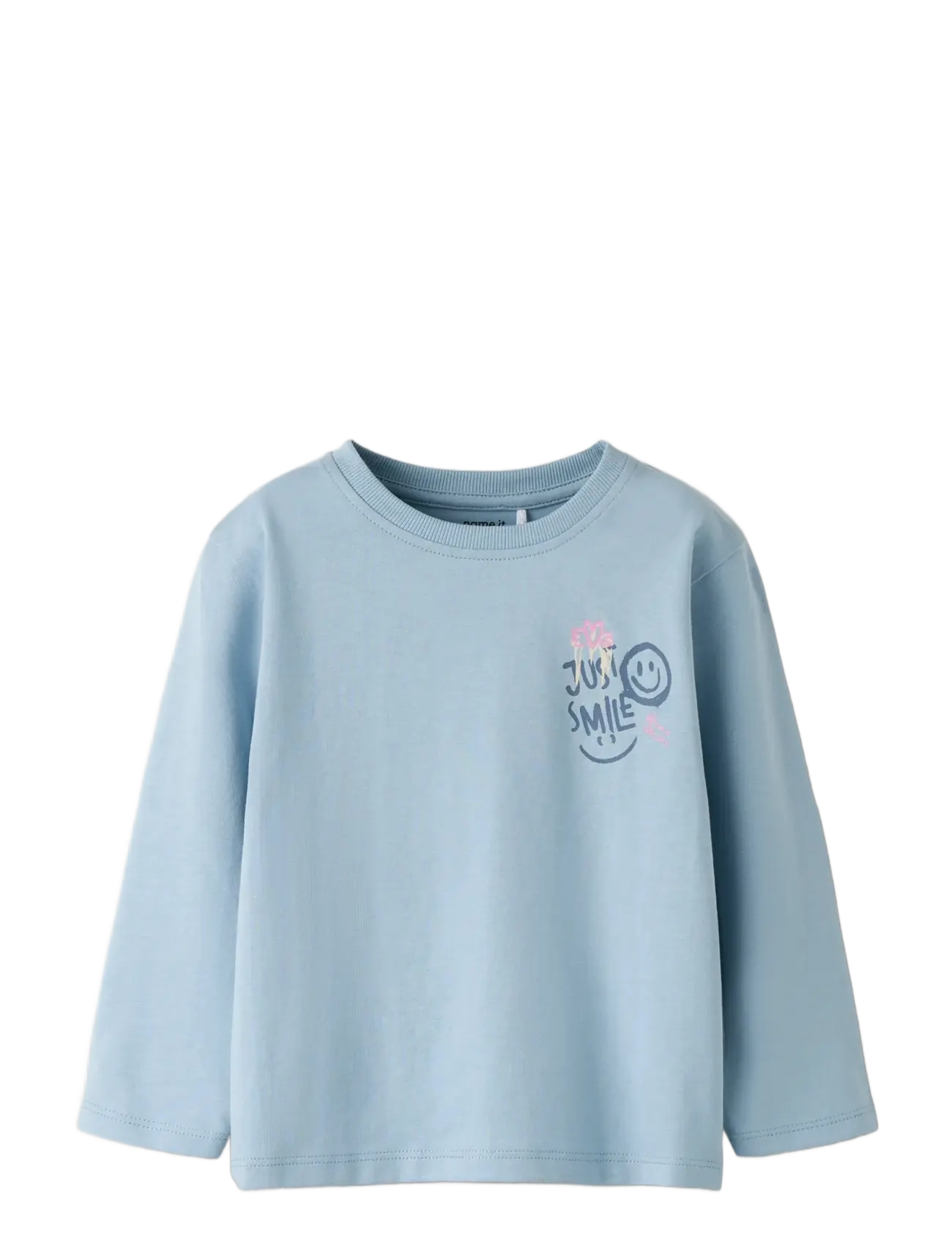 name it - NMFRILANAS LS NREG TOP - t-krekli ar garām piedurknēm - blue fog - 2