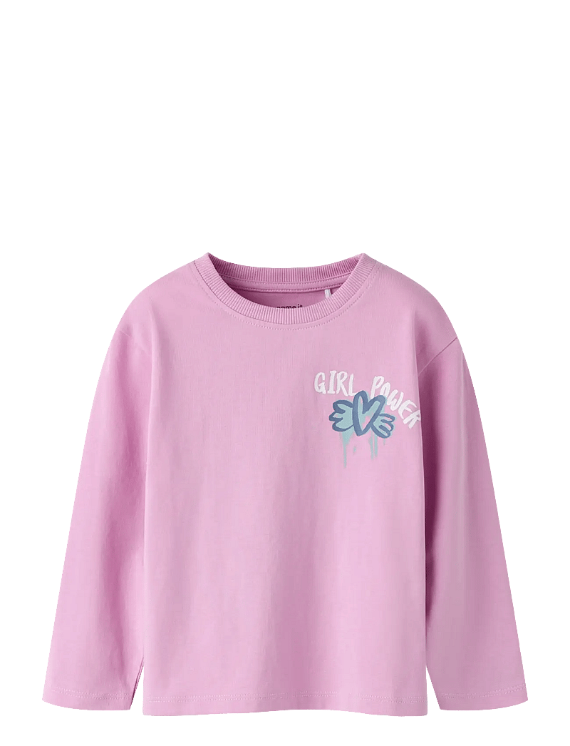 name it - NMFRILANAS LS NREG TOP - langärmelig - pastel lavender - 0