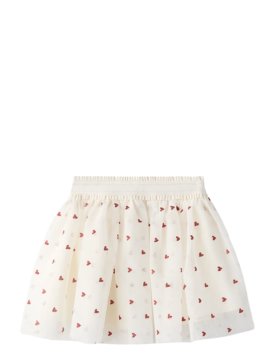 name it - NMFBEROSS TULLE SKIRT - miniseelikud - cloud dancer - 1