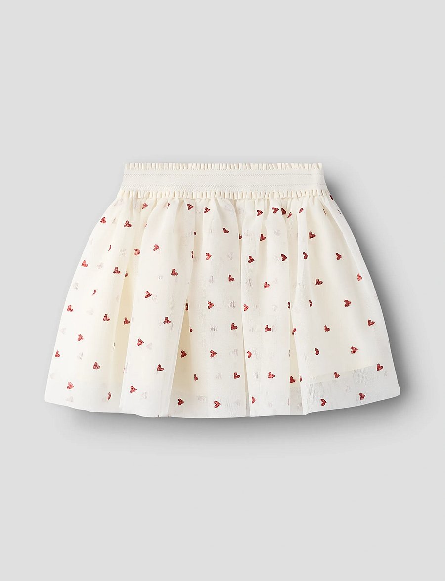 name it - NMFBEROSS TULLE SKIRT - miniseelikud - cloud dancer - 0