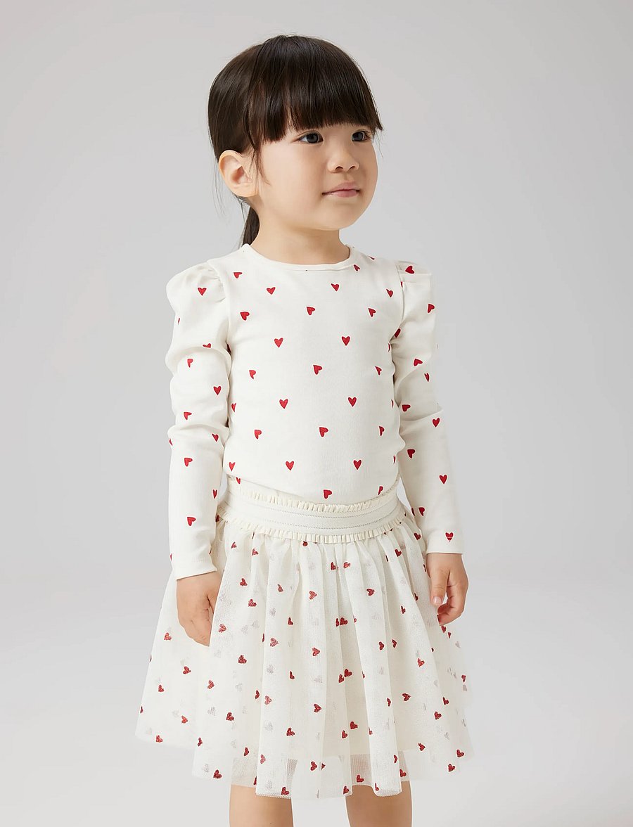 name it - NMFBEROSS TULLE SKIRT - miniseelikud - cloud dancer - 4