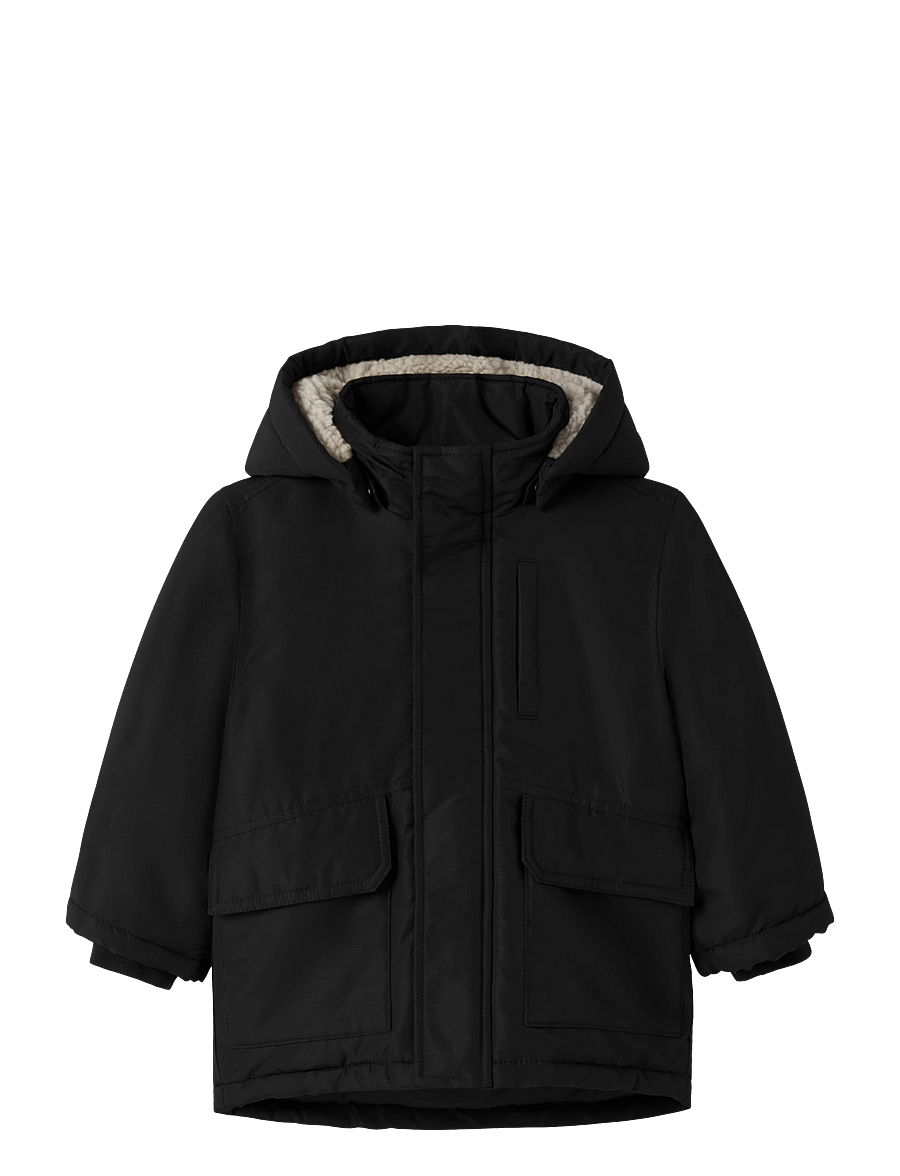 name it - NMMMARLOW PARKA JACKET TB - dunjackor & fodrade jackor - black - 0