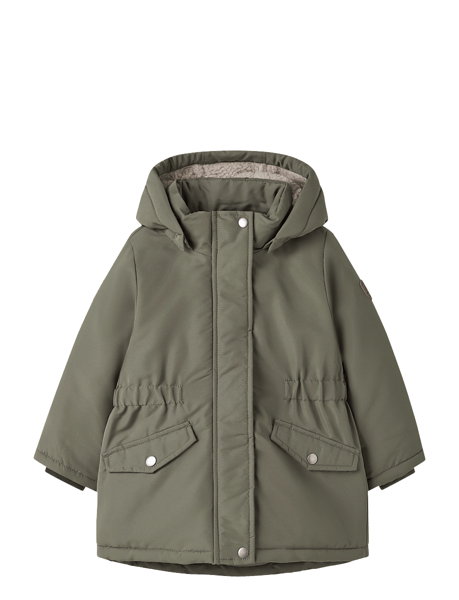 name it - NMFMARLOW PARKA JACKET TB - dunjackor & fodrade jackor - dusty olive - 0