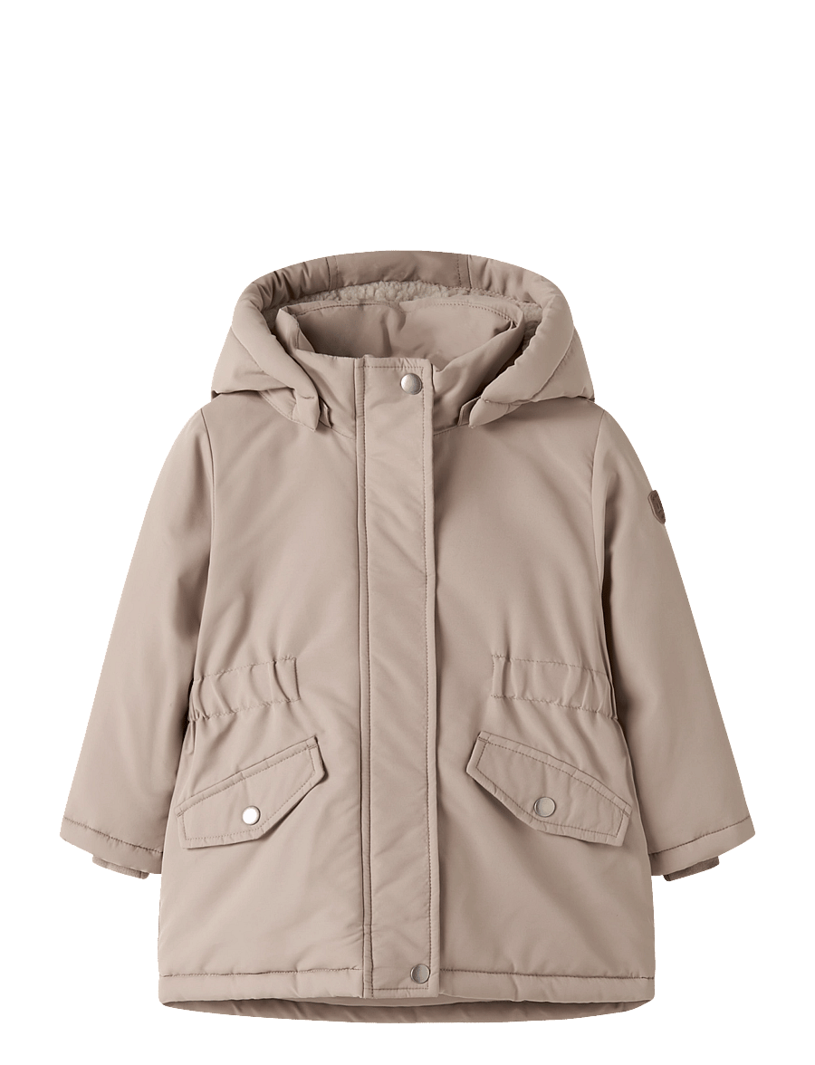 name it - NMFMARLOW PARKA JACKET TB - dunjackor & fodrade jackor - silver mink - 0
