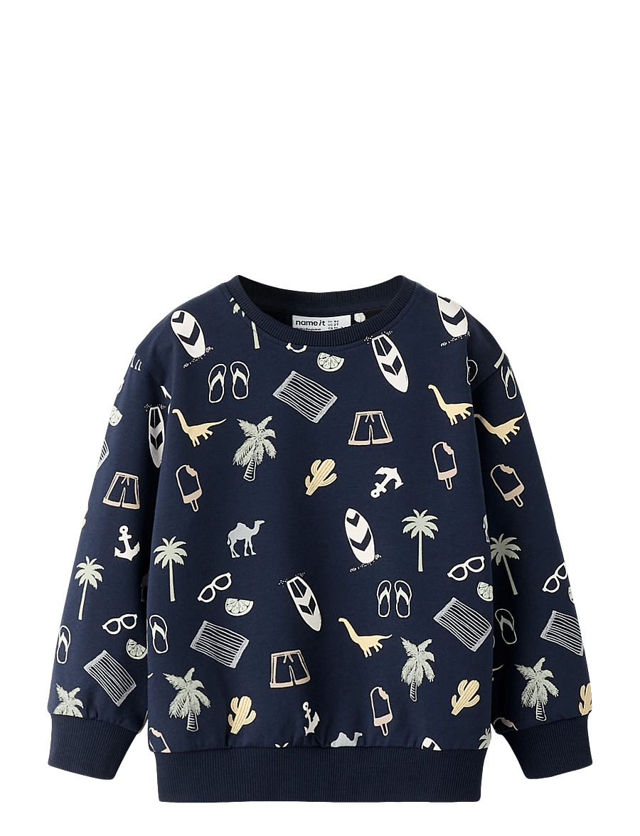 name it - NMMPJEROME NREG SWEAT UNB - sweatshirts - navy blazer - 0