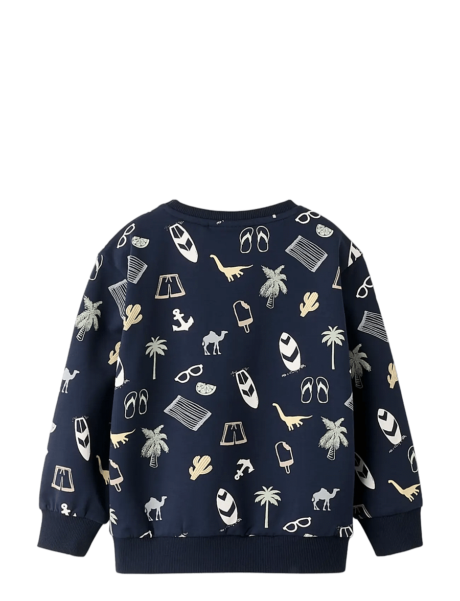 name it - NMMPJEROME NREG SWEAT UNB - sweatshirts - navy blazer - 1