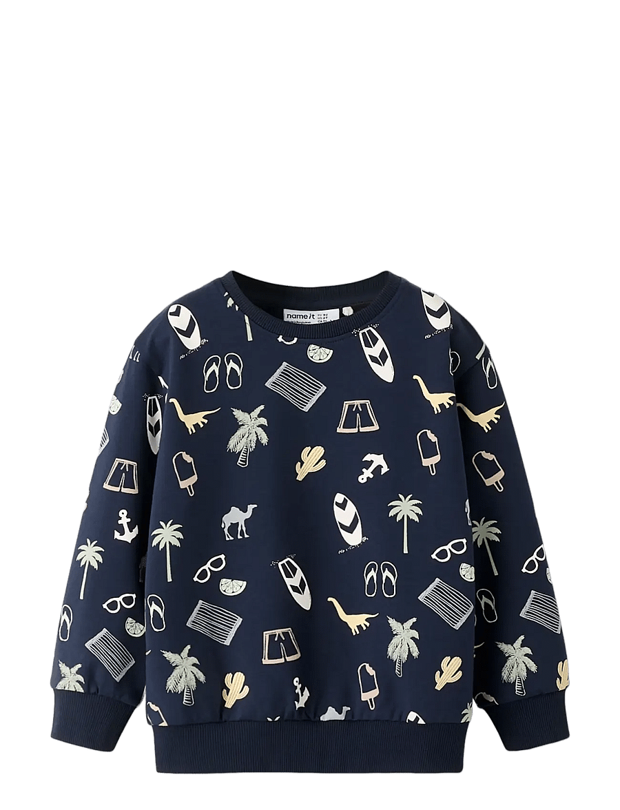 name it - NMMPJEROME NREG SWEAT UNB - sweatshirts - navy blazer - 2