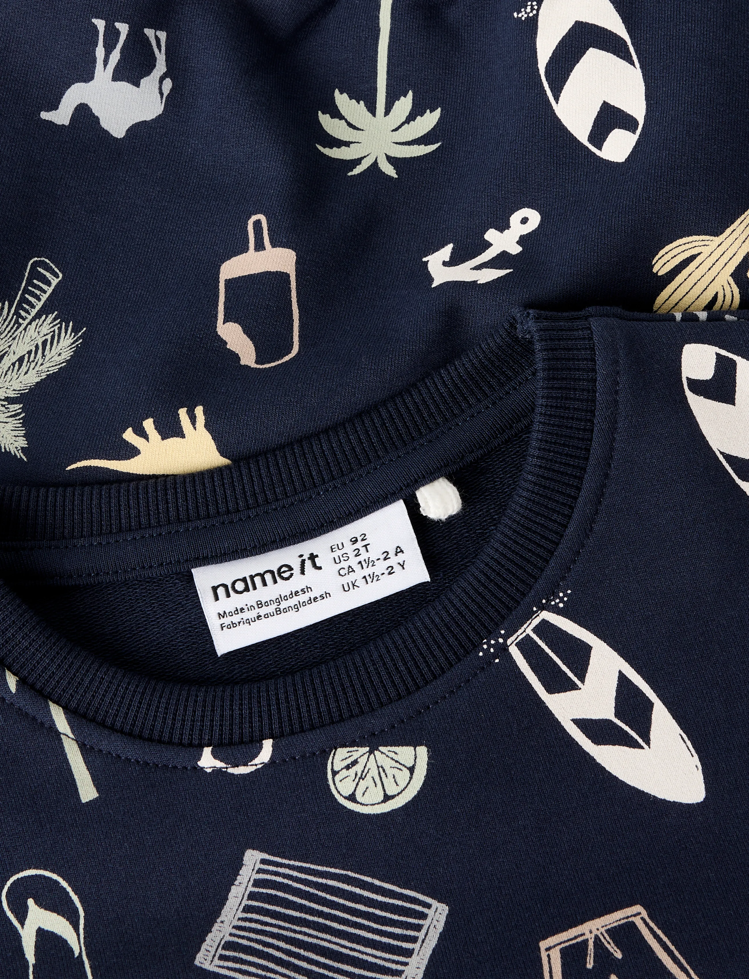 name it - NMMPJEROME NREG SWEAT UNB - sweatshirts - navy blazer - 3