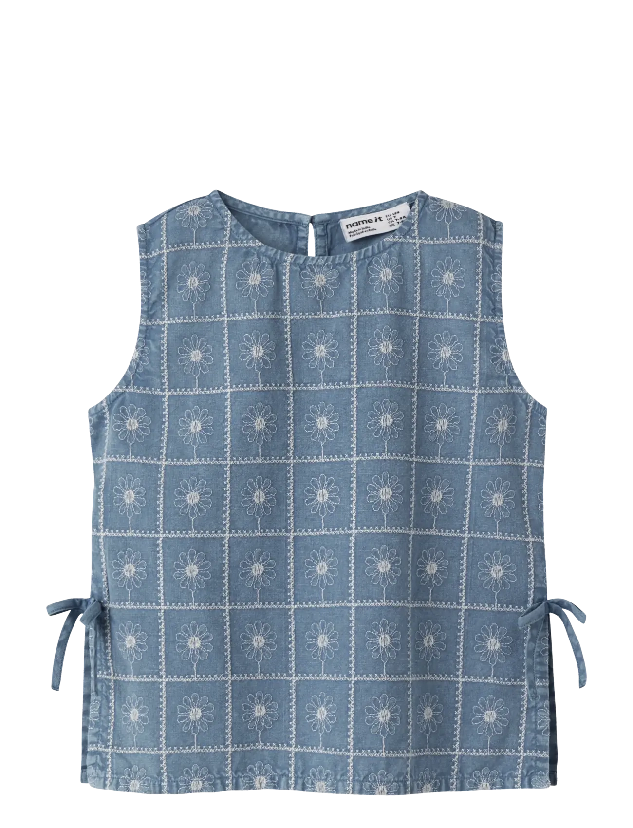 name it NKFHERTA SL TOP - Back to school - FADED DENIM / blue