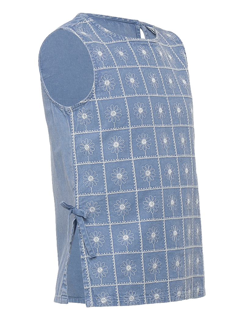 name it - NKFHERTA SL TOP - blusen & tuniken - faded denim - 2