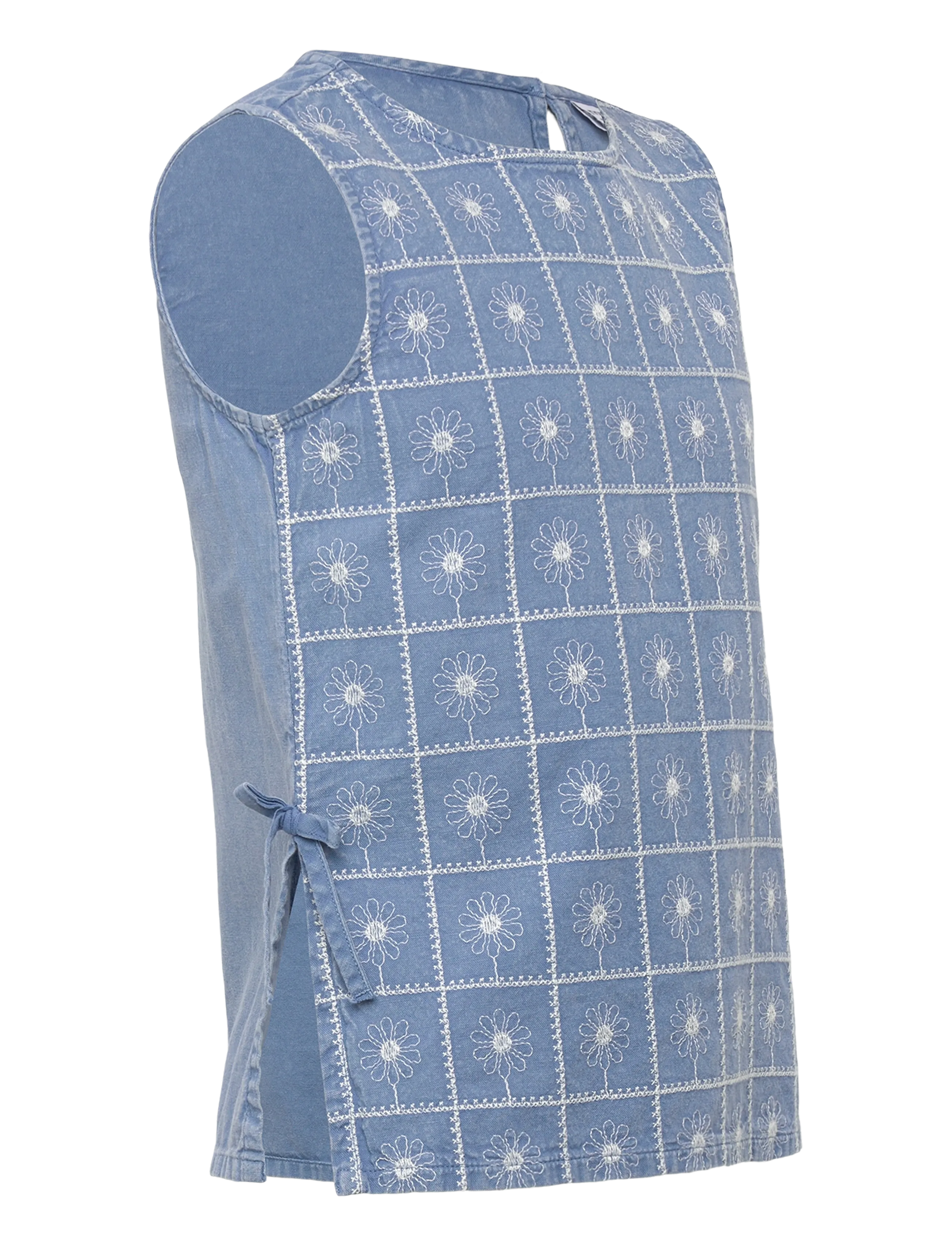 name it - NKFHERTA SL TOP - sommerschnäppchen - faded denim - 2