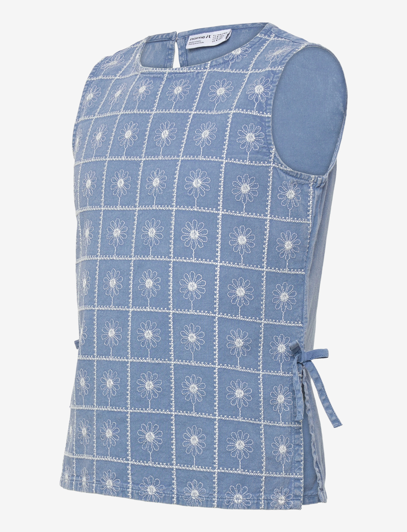 name it - NKFHERTA SL TOP - sommerschnäppchen - faded denim - 3