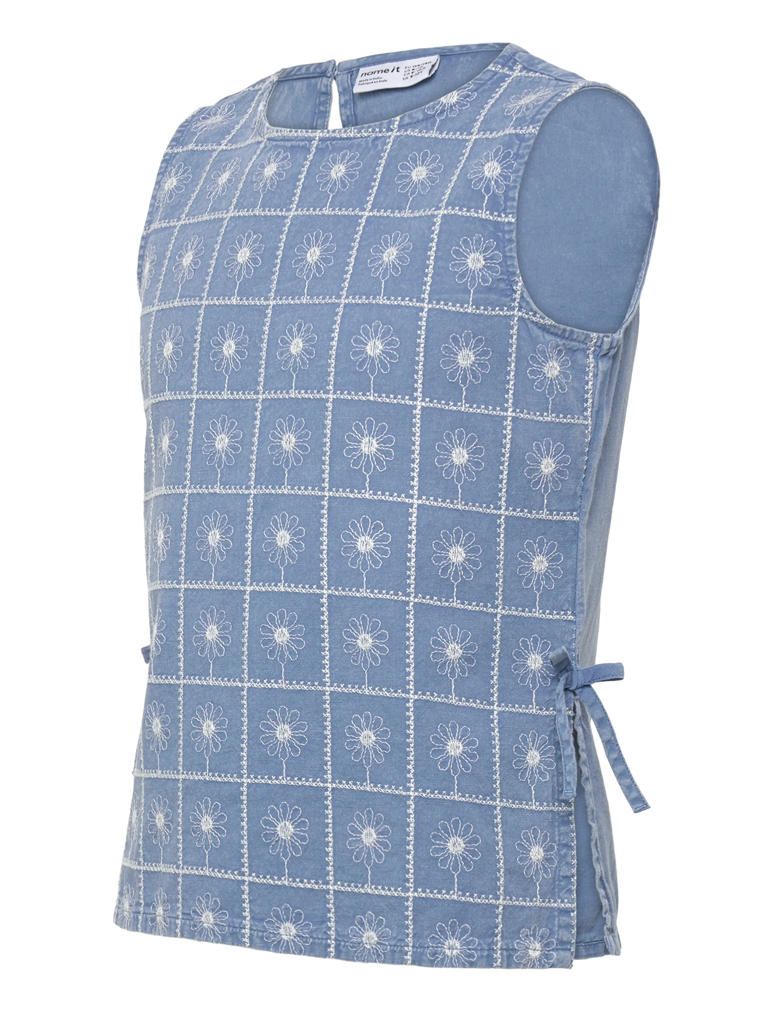 name it - NKFHERTA SL TOP - sommerschnäppchen - faded denim - 3