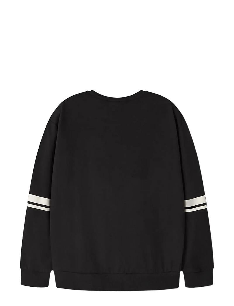 name it - NKFDYSMI STITCH NREG SWEAT BRU WDI - sweatshirts - black - 2