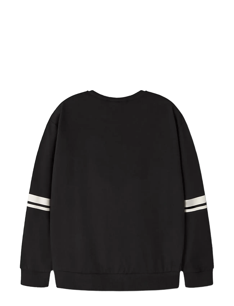 name it - NKFDYSMI STITCH NREG SWEAT BRU WDI - sweatshirts - black - 2