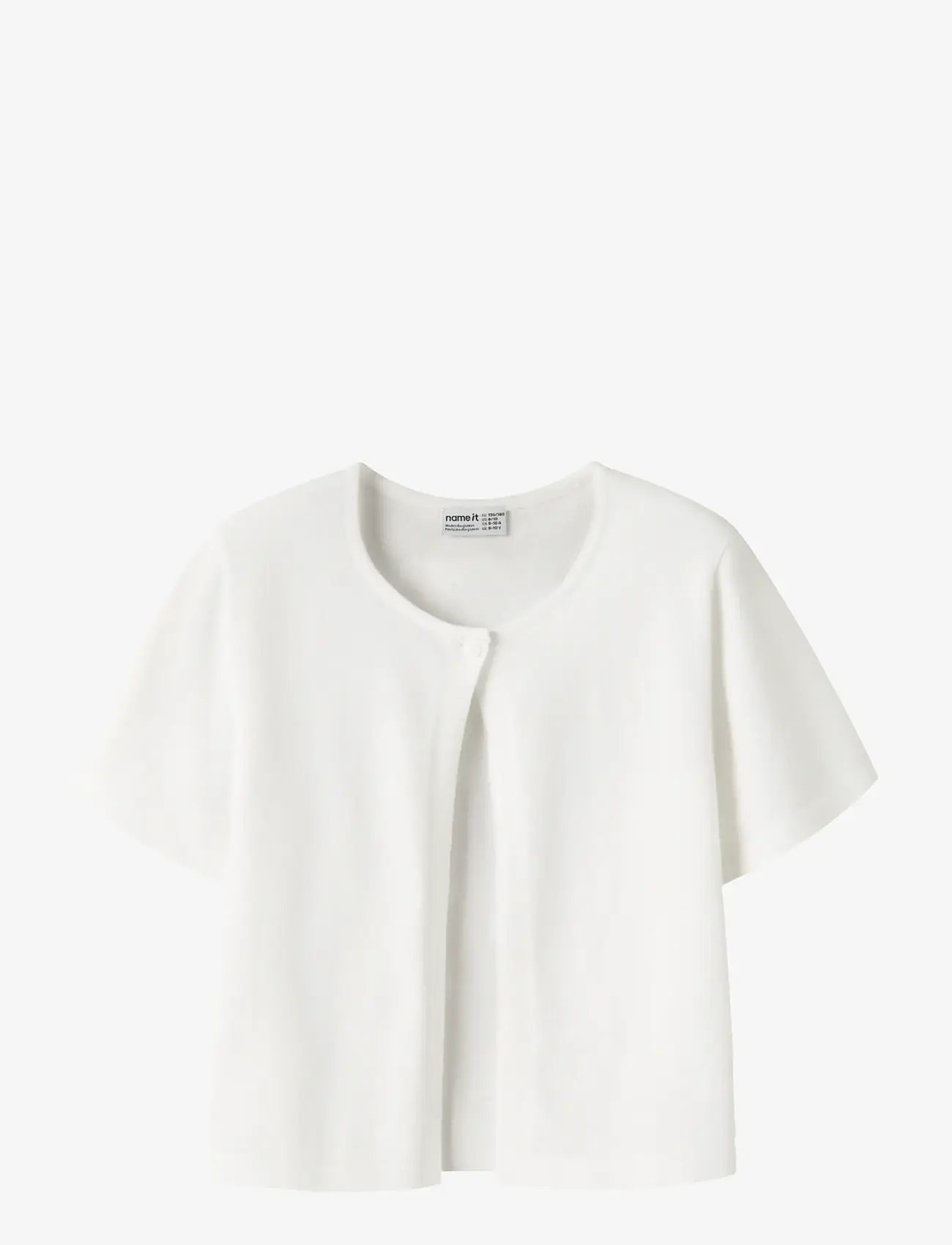 name it - NKFHINGA SS KNIT CARD - cardigans - bright white - 0