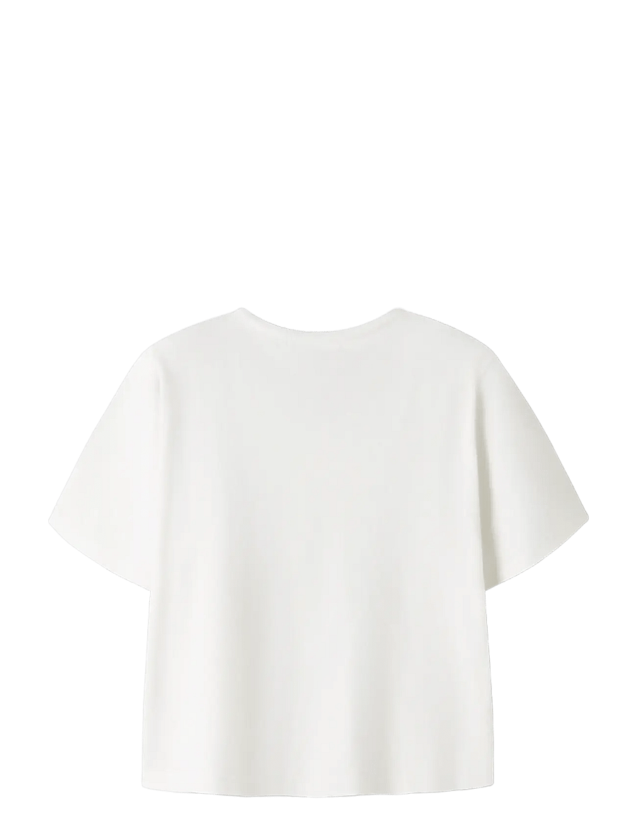 name it - NKFHINGA SS KNIT CARD - koftor - bright white - 1