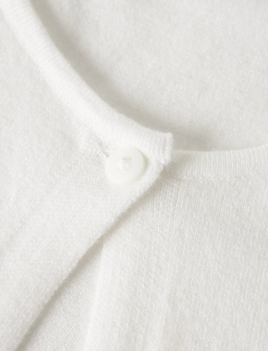 name it - NKFHINGA SS KNIT CARD - koftor - bright white - 2