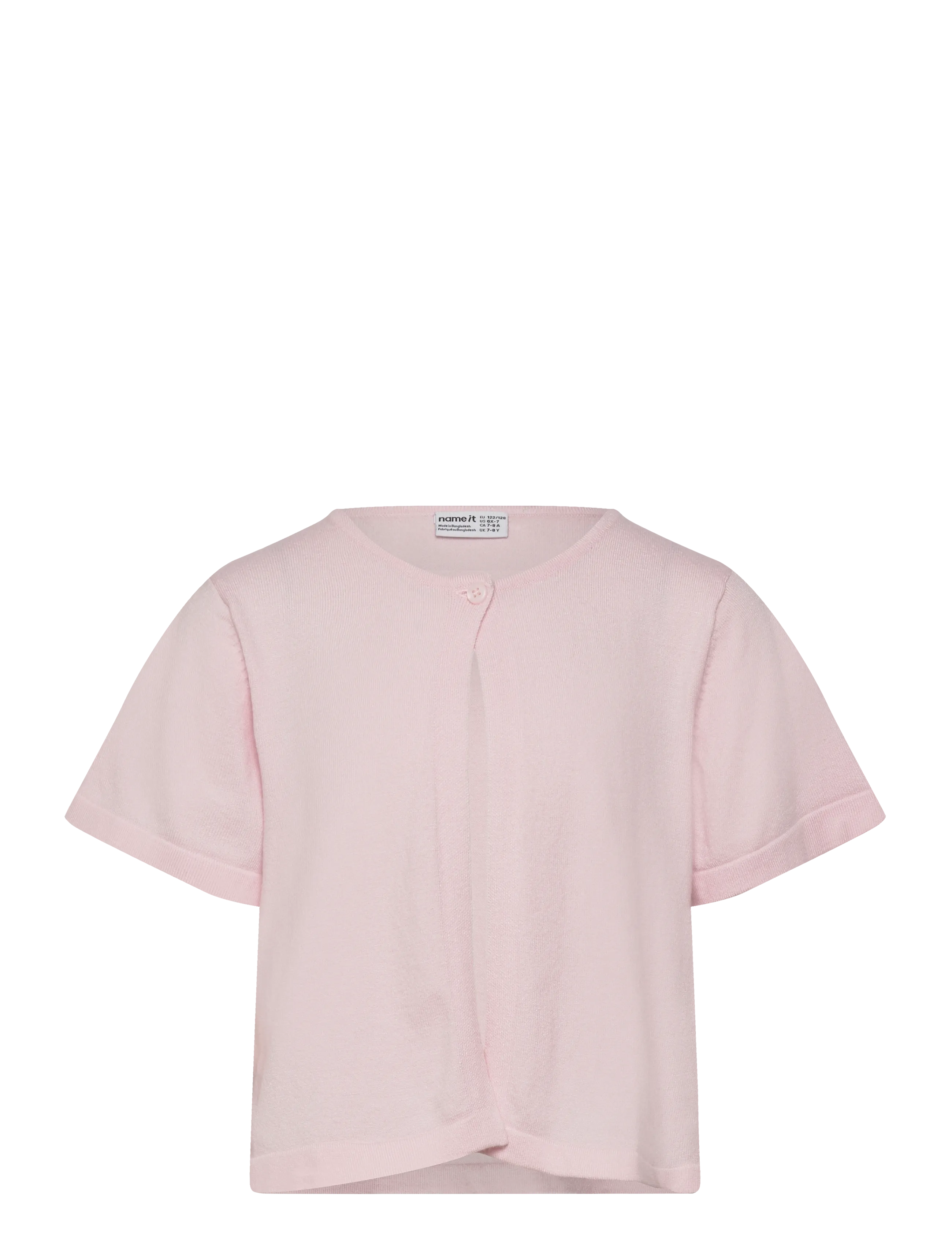 name it Nkfhinga Ss Knit Card, 122-128, Pink, Strik > Cardigans, Børn