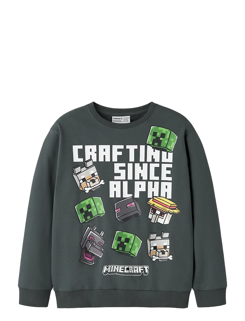 name it - NKMJET MINECRAFT NREG SWEAT UNB BFU - sweatshirts - urban chic - 1